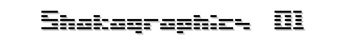 SHAKAGRAPHICS 01 font
